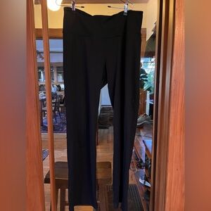 Betabrand Black Pants, straight leg, soft, relaxed fit L